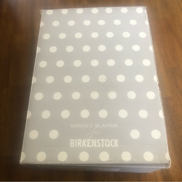 NIB $470 BIRKENSTOCK X MANOLO BLAHNIK Arizona Slide Sandal in size 41 EU! - Picture 14 of 16